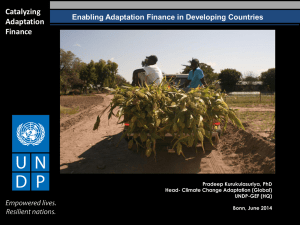 Scale of Finance for Adaptation