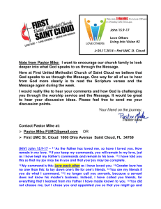 Sermon Notes - First United Methodist Church St Cloud