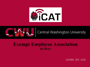 ICAT Presentation to EEA - Central Washington University