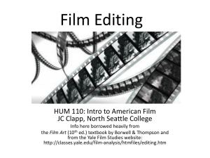 Film Editing - North Seattle College