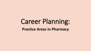 Pharmacy Career Plan..