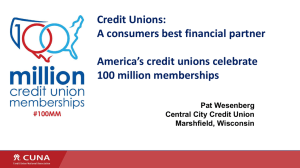 Credit Unions: A consumers best financial partner