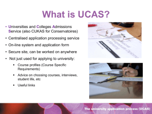 UCAS Parent Presentation 2014 - Heathfield Community College