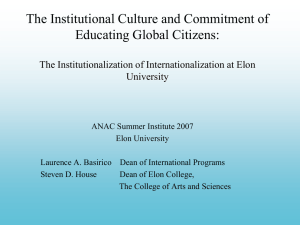 The Evolution of an International Education Program