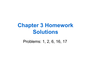 Chapter 3 HW Solutions
