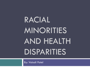 Quality of Health Care and Minorities