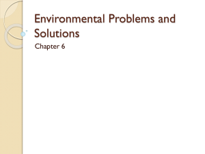 Chapter 6 Environmental Problems and Solutions