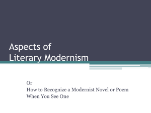 Modernism and The Great Gatsby