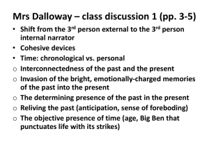Mrs Dalloway – class discussion 1 (pp. 3