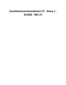 Constitutional Amendment CP - Wave 1 - GLAGG