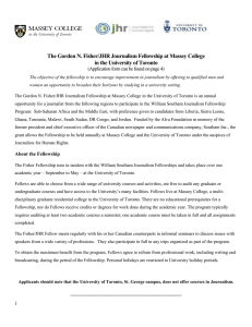 Gordon N. Fisher-JHR Journalism Fellowship Application form 2016