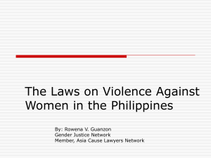 The Anti-VAW & Their Children Act of 2004