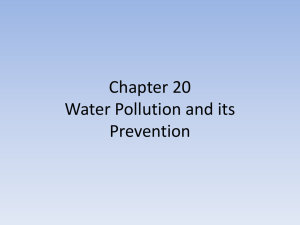 Ch 20 Water Pollution