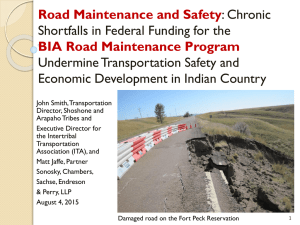 BIA Road Maintenance Program
