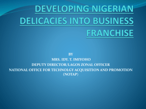 4. the franchisor * how to start - National Office for Technology