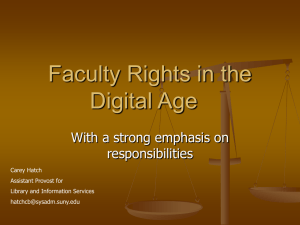 Faculty Rights in the Digital Age