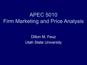 Introduction - Feuz Cattle and Beef Market Analysis