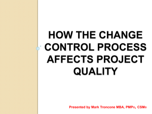 How the Change Control Process Affects Project