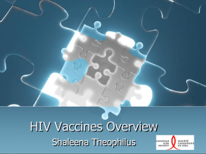 HIV Vaccines Overview
