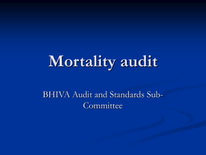 Mortality audit