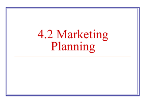 IB1 Ch 4.2 Marketing Planning