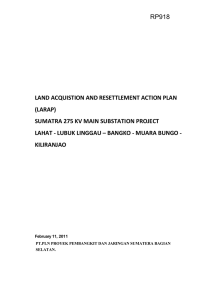 land acquistion and resettlement action plan (larap)