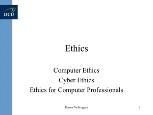 Ethics - School of Computing