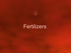 Soil Nutrients and Fertilizers
