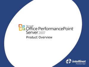 Eric Melcher - Microsoft Office PerformancePoint Server 2007