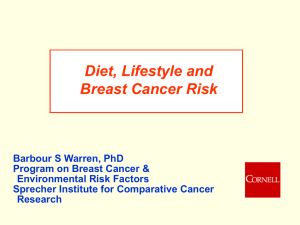 PowerPoint slides - Breast Cancer and Environmental Risk Factors