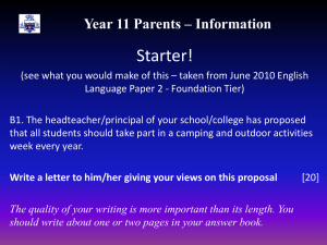Year 11 Parents – Information