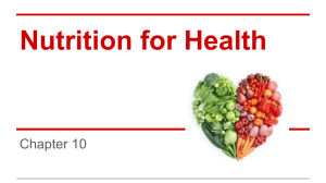 Nutrition for Health Ch. 10