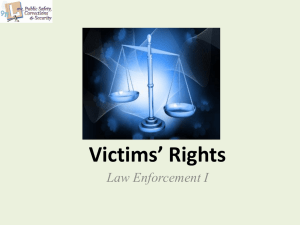Laws Affecting Victims' Rights