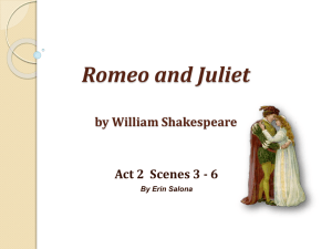 Romeo and Juliet by William Shakespeare Act 2 Scenes 3