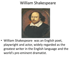 William Shakesperare and sonets