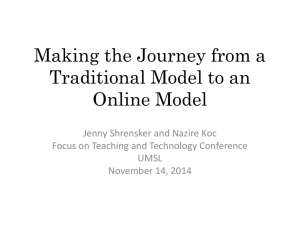 Using Technology to Enhance Learning in an Online Course