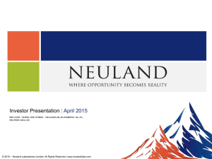 Revenue Mix - Neuland Laboratories Limited