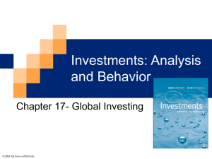 Chapter 17 Global Investing