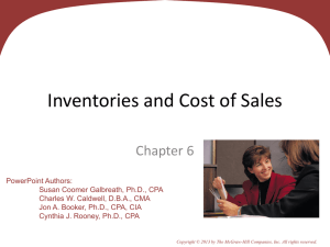 Estimating Inventory Costs - McGraw Hill Higher Education
