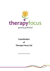 Constitution - Therapy Focus