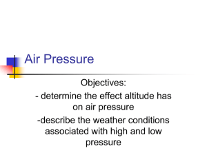 Air Pressure and Isobars