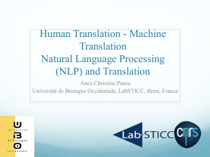 Natural Language Processing (NLP) and Translation