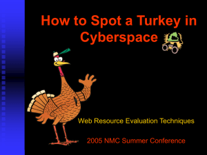 How to Spot a Turkey in Cyber Space - nmc