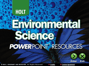 Environment Science PPt section 1