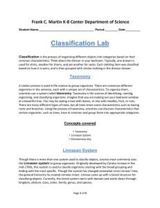Classification Lab