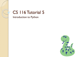 CS 116 Tutorial 5