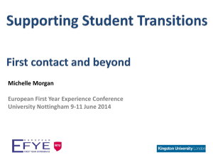 6.5 Morgan - Effectively Supporting Student Transitions – a new