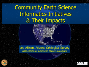 Community earth science informatics initiatives & their impact