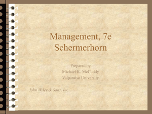 Chapter 4: Historical Foundations of Management