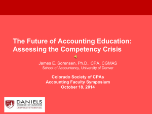 CSCPA 2014 Accounting Faculty Symposium Sorensen